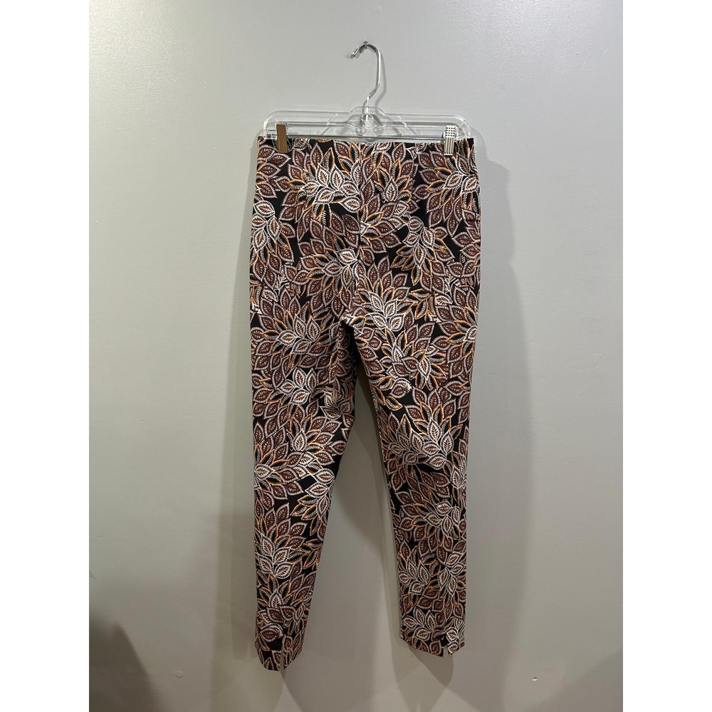 Truth by Republic Women Brown Leaf Print Elastic Waist Leggings Size M - Picture 3 of 6